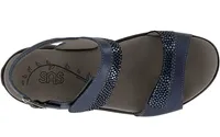 Nudu Navy Heel Strap Sandal