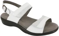 Nudu White Heel Strap Sandal