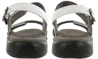 Nudu White Heel Strap Sandal