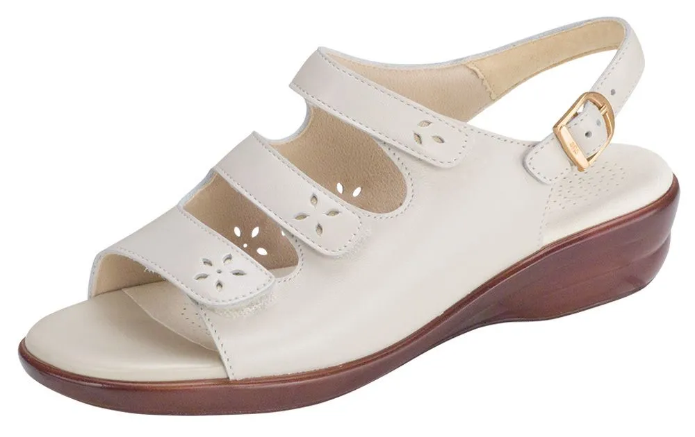 Quatro Bone Leather Slingback Sandal