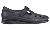 Roamer Black Leather Slip-On Loafer