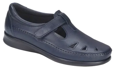 Roamer Navy Leather Slip-On Loafer