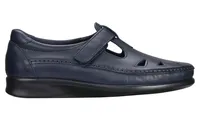 Roamer Navy Leather Slip-On Loafer
