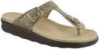 Sanibel Olive Gold Thong Sandal