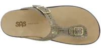 Sanibel Olive Gold Thong Sandal