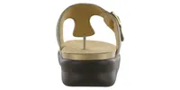 Sanibel Olive Gold Thong Sandal