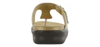 Sanibel Shiny Gold Thong Sandal