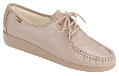 Siesta Mocha Leather Lace-Up Loafer