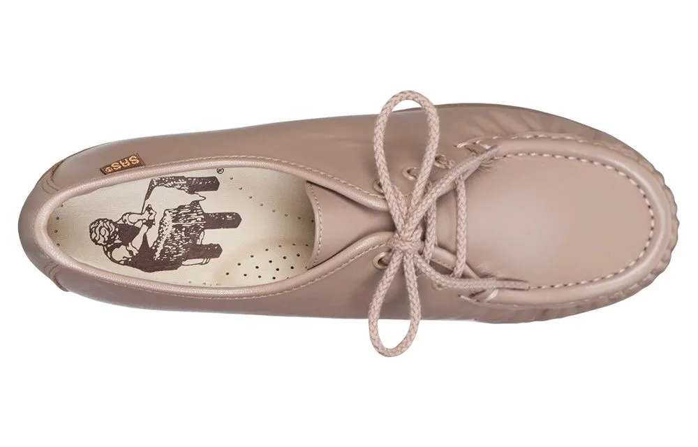 Siesta Mocha Leather Lace-Up Loafer