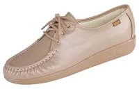 Siesta Mocha Leather Lace-Up Loafer