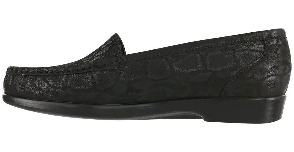 Simplify Black Nero Snake Slip On Loafer