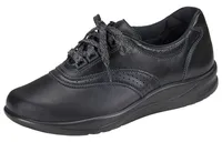 Walk Easy Black Leather Walking Shoe