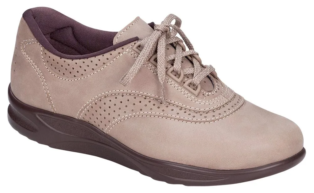 Walk Easy Sage Nubuck Leather Walking Shoe