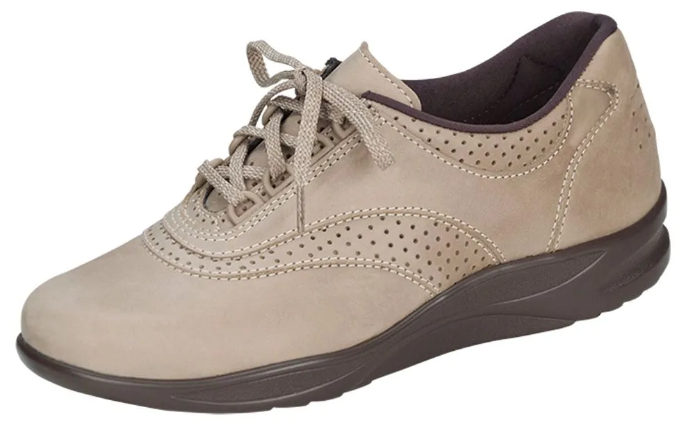 Walk Easy Sage Nubuck Leather Walking Shoe