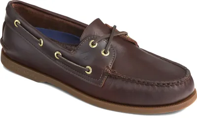 Men's Authentic Original Amaretto Brown Two-Eye Boat Shoe