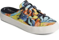 Crest Vibe Coral Floral Navy Multicolour Mule Sneaker