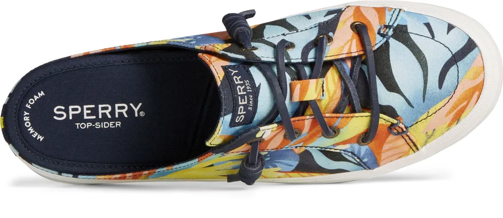 Crest Vibe Coral Floral Navy Multicolour Mule Sneaker