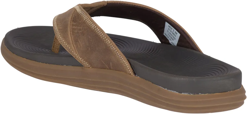 Regatta Brown Leather Water Thong Sandal