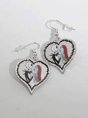 NBC Jack & Sally Heart Earring