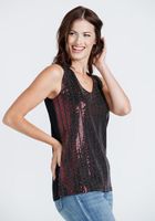 Women's Sequin Front Tank