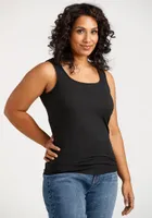 Women's Ribbed Square Neck Tank