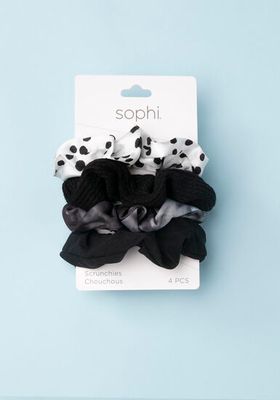 4 Pack Mixed Scrunchie