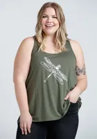 Women's Dragonfly Keyhole Tank