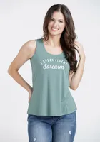 Women's Sarcasm Cage Back Tank