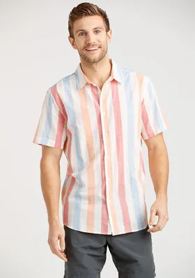 Men's Multicolour Striped Shirt