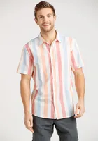 Men's Multicolour Striped Shirt