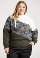 Women's Camo Colour Block Hoodie