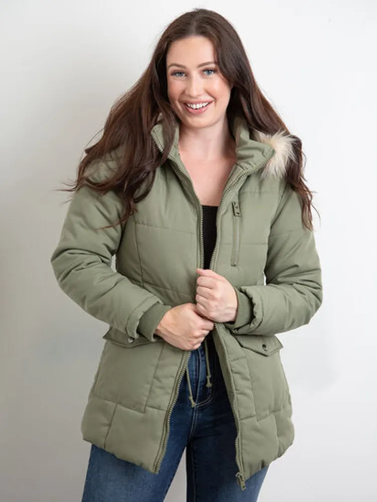 Women's Box Quilted Parka