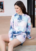 Women's Tie Dye Crop Hoodie