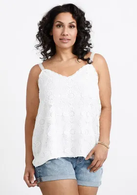 Women's Crochet Overlay Tank