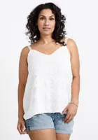 Women's Crochet Overlay Tank