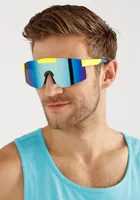 Men's Reflective Sport Shield Sunglasses
