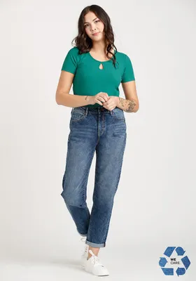 Women's Cuffed Girlfriend Jeans