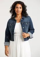 Women's Cropped Denim Jacket