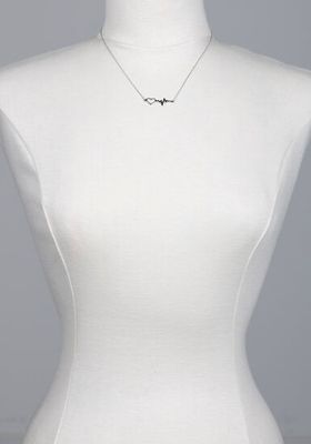 Women's Heartbeat Pendant Necklace