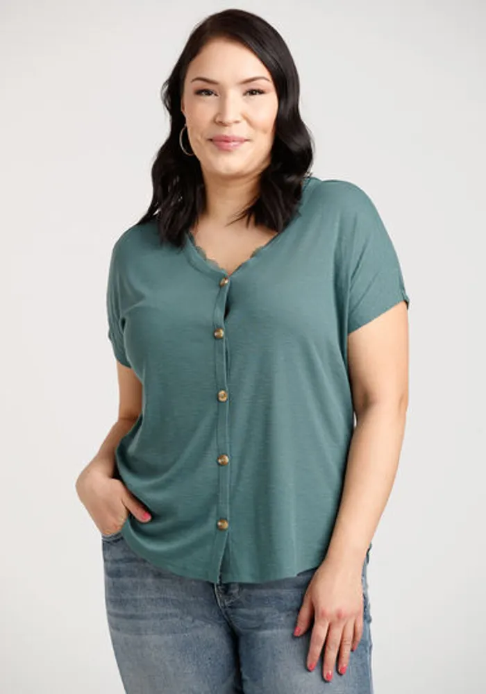 Women's Button Front Top