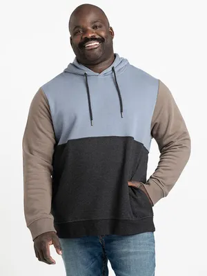 Men's 3 Tone Colour Block Hoodie