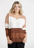 Women's Shimmer Stripe Sweater