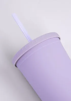 24oz Rubber Coated Lilac Tumbler