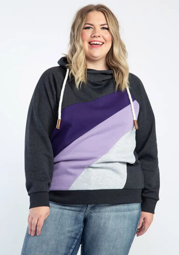 Women's Triple Colour Block Hoodie