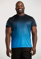 Men's Athletic Ombre Crew Neck Tee