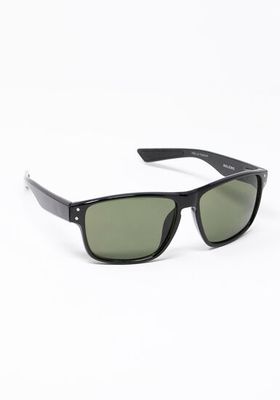Men's Plastic Rectangle Frame Sunglasses