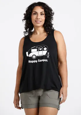 Women's Happy Camper Racerback Tank
