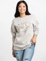 Women's Autumn Heart Sweat Shirt