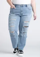 Women's Plus High Rise 90's Boyfriend Jeans