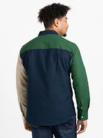 Men's Vertical Colour Block Shirt